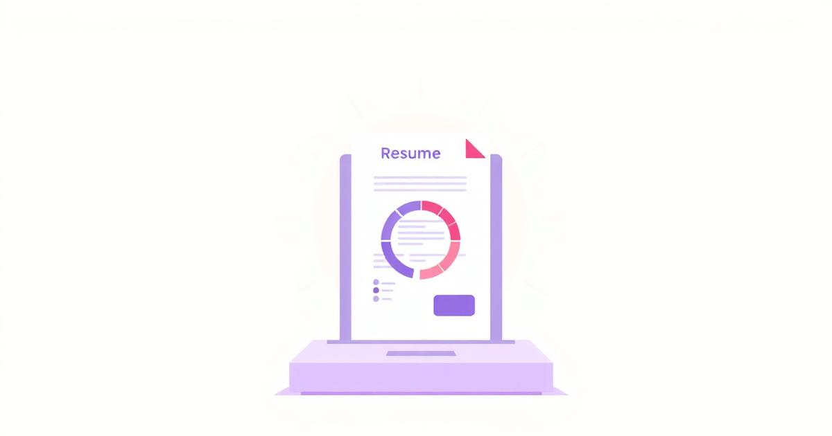 ATS resume checker scanning a CV and showing a score gauge